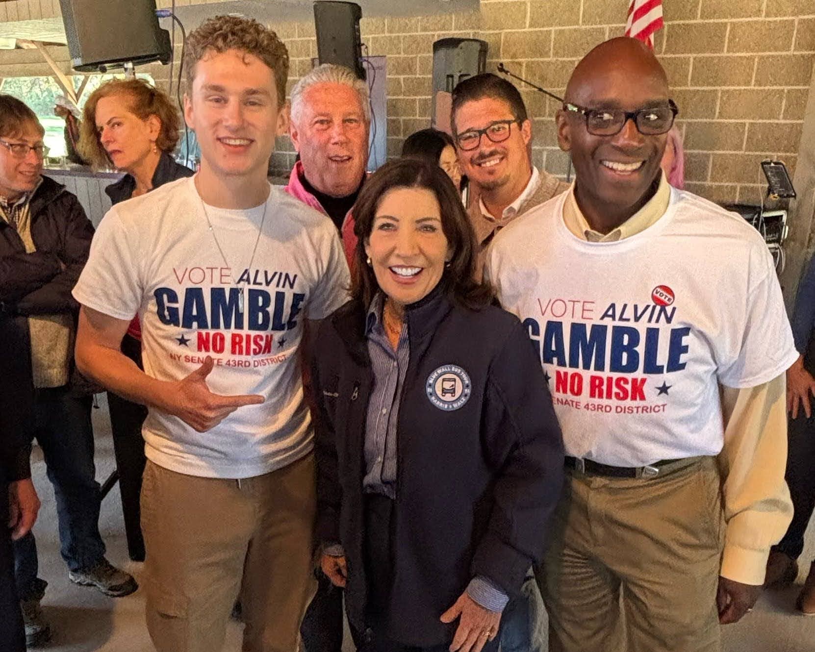 A campaign event with Governor Hochul