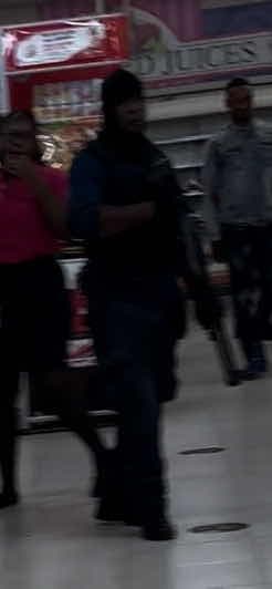 Security guard at a grocery store